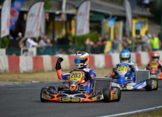 CRG CON TRE PILOTI IN TESTA NEL DKM IN KZ2
