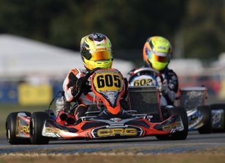 BRADSHAW CON CRG SUL PODIO DELLA IAME INTERNATIONAL FINAL