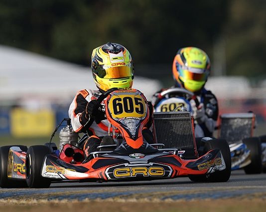 BRADSHAW CON CRG SUL PODIO DELLA IAME INTERNATIONAL FINAL