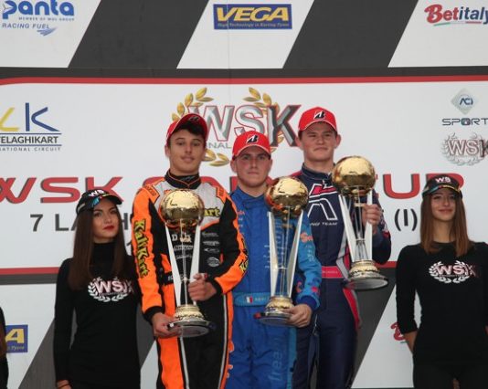 NELLA WSK FINAL CUP Eâ DENNER A SALIRE SUL PODIO DI CASTELLETTO