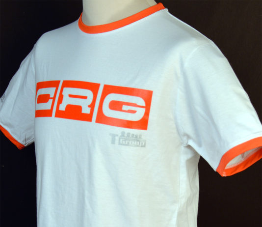 T-Shirt CRG bianca&arancio
