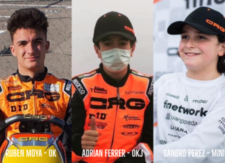 PEREZ (MINI), FERRER (JUNIOR) E MOYA (OK) COMPLETANO LA DRIVER LINE-UP DI CRG