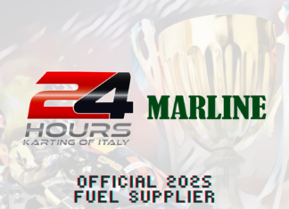 MARLINE RACING CONFIRMED OFFICIAL FUEL OF THE 24 HOURS KARTING OF ITALY