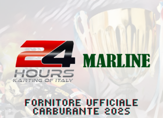 MARLINE RACING CONFERMATA BENZINA UFFICIALE DELLA 24 HOURS KARTING OF ITALY